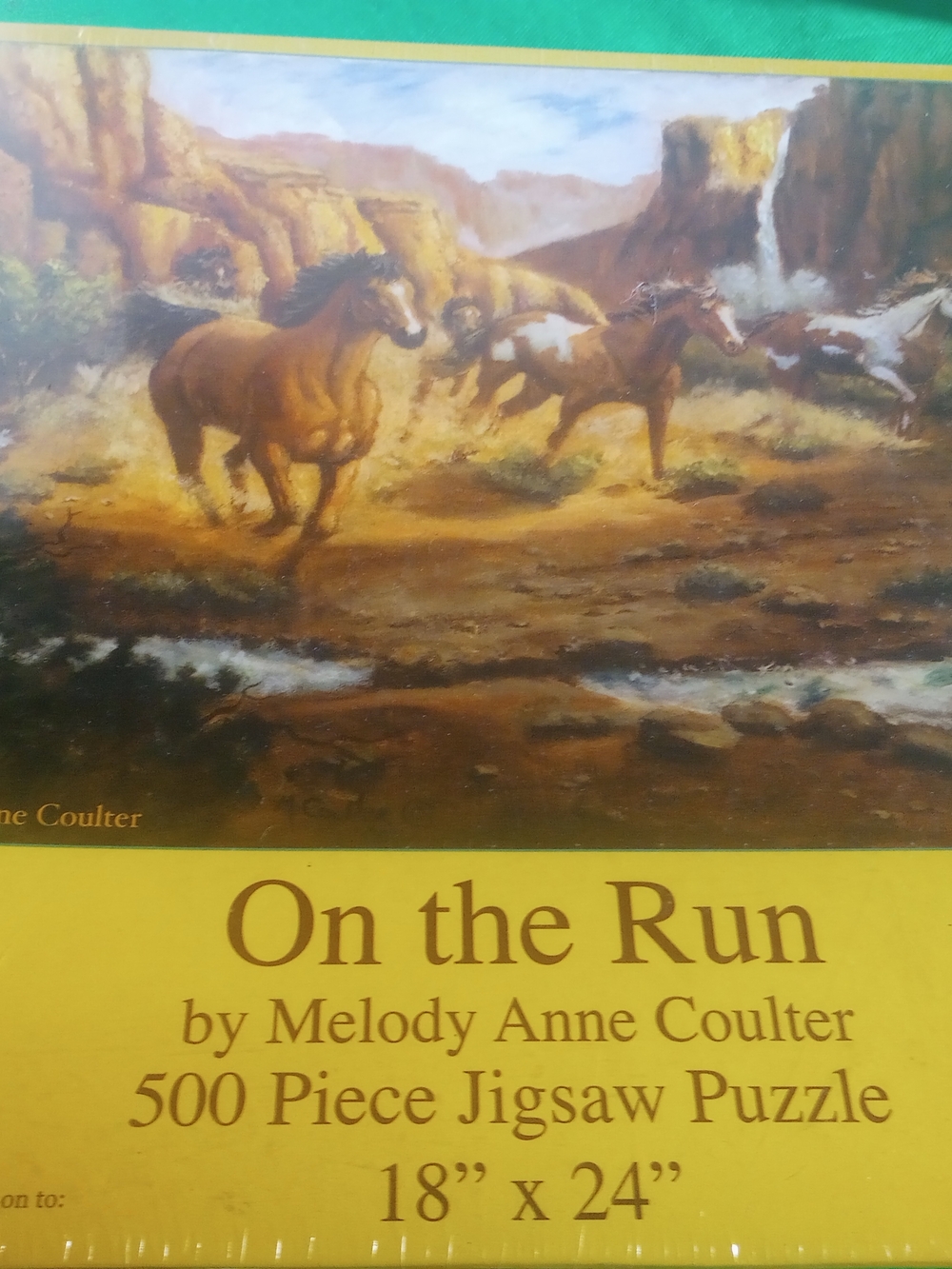 On the Run 500-Piece Jigsaw Puzzle by Melody Anne Coulter - Brown